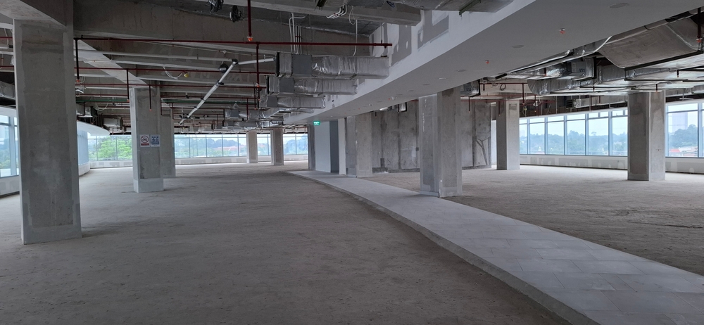 Unfinished office